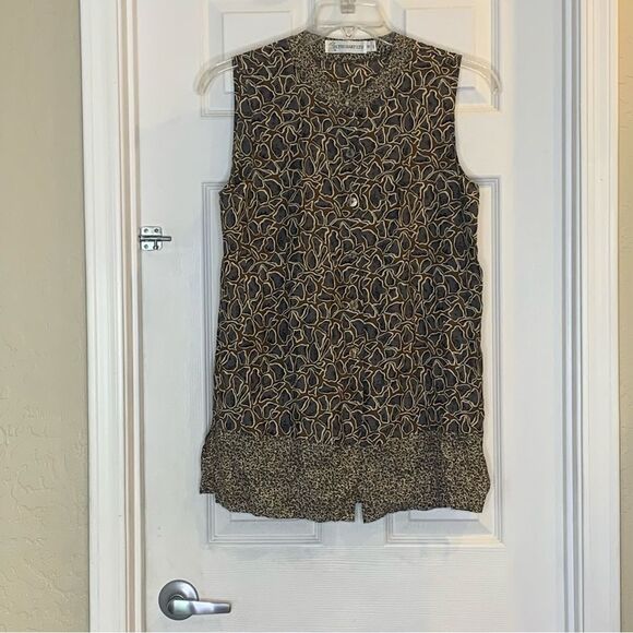 Ilyse Hart LTD Animal Print‎ Sleeveless Blouse Size Medium - Picture 7 of 8
